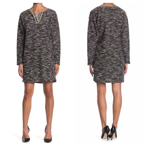 Max Studio Long Sleeve Shift Dress Size Small - Picture 1 of 10